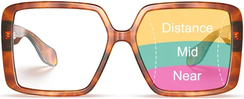 Vista 6 de VISOONE - Lentes de lectura progresivas multifocales de gran tamaño con bloqueo de luz azul y antiniebla, elegantes, para mujeres, Harvard