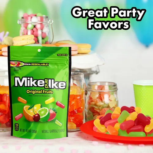 Vista 9 de Mike and Ike - Caramelos originales de frutas, paquete de 2 caramelos de cine de 10 onzas cada uno, dulces ideales para Mike e Ike para tus