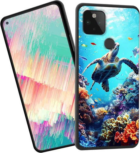 Vista 32 de for Google Pixel 4 XL Case,Slim Shockproof TPU Soft Rubber Silicone Cover Phone Case for Google Pixel 4 XL,Blue Skull Headphone