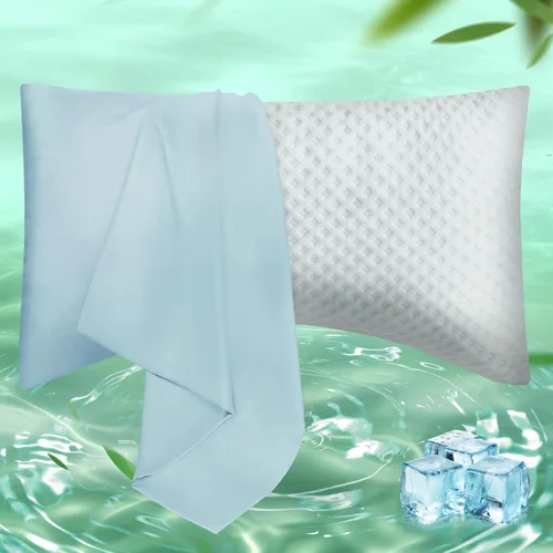 Vista 15 de Fundas de Almohada Tamaño Estándar Paquete de 2, Fundas de Almohada de Viscosa Refrescante con Cierre de Sobre, Fundas de Almohada Frescas
