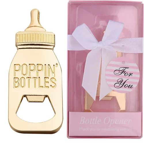 Vista 8 de Juego de 24 abridores de botellas para baby shower, recuerdos para invitados, bonitos abrebotellas con forma de poppin, recuerdos para baby shower