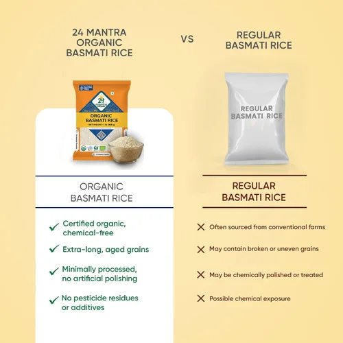 Vista 4 de Arroz Basmati Orgánico Premium - 2 Lbs