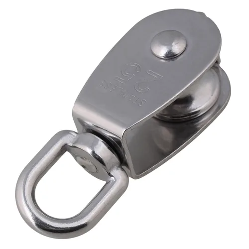 Vista 4 de Polea para alambre de acero inoxidable de 25 mm BQLZR M25, cuerda de giro 304