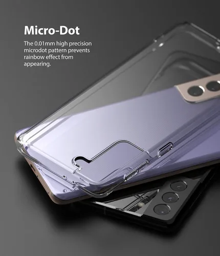 Vista 3 de Ringke Funda de teléfono Air diseñada para Samsung Galaxy S21+Accesorio de cubierta de TPU flexible completo transparente - transparente