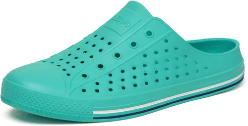 Vista 18 de SAGUARO Zuecos de jardín para hombre y mujer, zapatos casuales unisex de secado rápido, sandalias de verano antideslizantes para playa