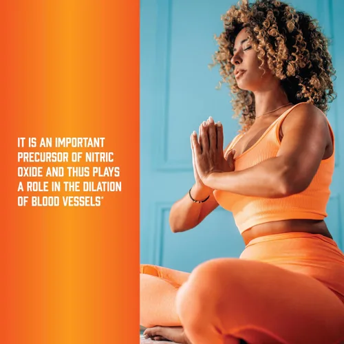 Vista 9 de Now Foods Sports Nutrition, L-Arginina Doble Fuerza 1000 mg, Precursor de Óxido Nítrico, Aminoácidos, 60 Tabletas