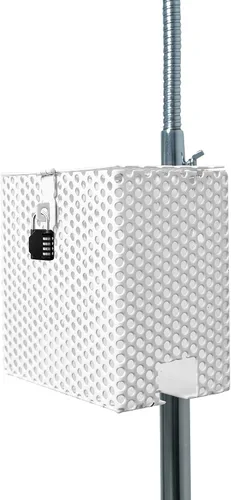 Vista 2 de Caja de bloqueo complementaria – Caja de seguridad de metal resistente para soportes de suelo de CTA como PAD-AFS - PAD-CGS - PAD-SCGS - PAD-SCGS