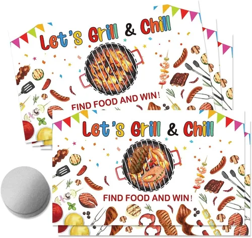 Vista 10 de 50 Psc Tarjetas de juego Casino para rascar, divertidas tarjetas de rascar de noche de casino para fiesta de apuestas, fiesta de cumpleaños, boletos