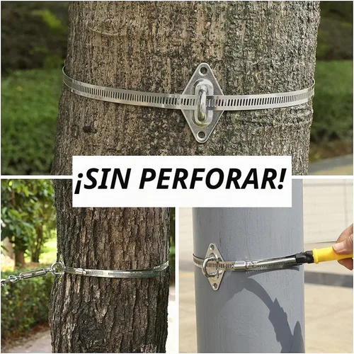 Vista 2 de Kit de accesorios para toldo, kit de accesorios para toldo con cuerda de alambre de acero inoxidable 304 para velas Kit de 50 piezas
