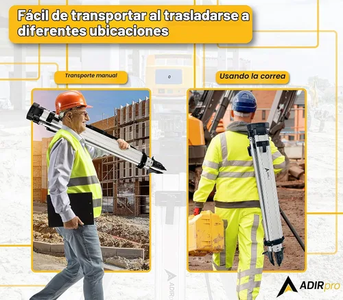 Vista 6 de Trípode de aluminio AdirPro con abrazadera rápida