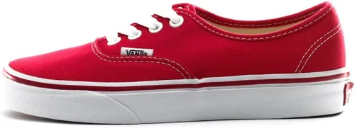 Vista 2 de Vans Zapato clásico de skate de lona roja auténtica, Rojo
