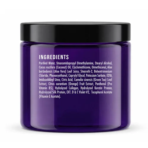 Vista 9 de Botanic Hearth Mascarilla morada para el cabello, para cabello rubio, plateado y gris, sin sulfatos ni parabenos, 8 onzas líquidas