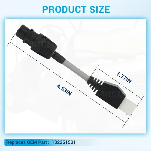 Vista 5 de Adaptador de mano de coche Club 1307 Cable Molex de 4 pines para programador de código de velocidad Curtis 1311/1313, reemplaza OEM # 102251501