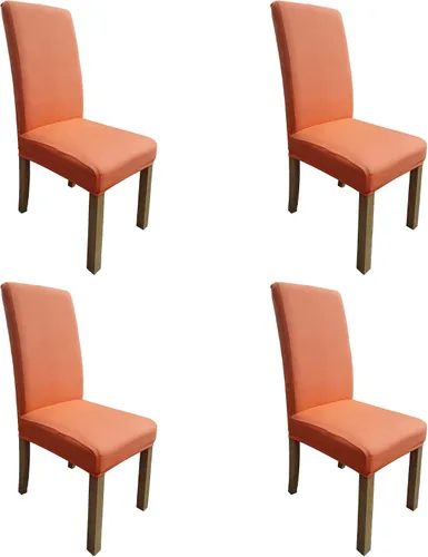 Vista 14 de Funda protectora de tela de elastano elástica extraíble y lavable para silla de comedor (color aguamarina, 6)