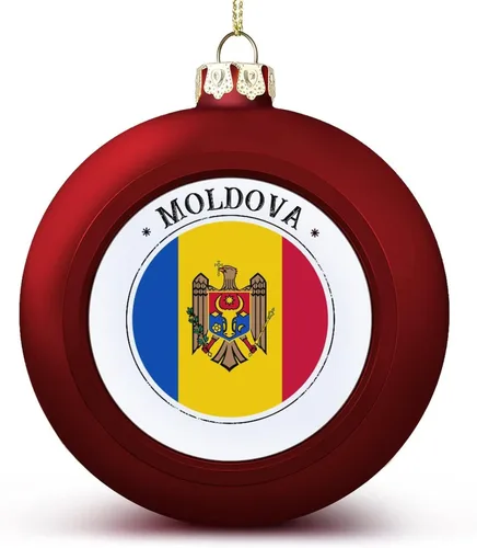 Vista 12 de Adorno de bola de Navidad de Marruecos, bandera de Marruecos, bandera de las naciones, adornos colgantes, recuerdo, regalo para árbol de Navidad