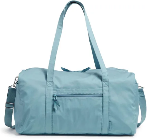 Vista 13 de Vera Bradley - Bolsa de viaje grande de algodón para mujer, Talla única Bees Navy - Algodón reciclado