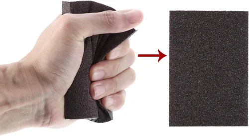 Vista 4 de EBOOT Paquete de 8 esponjas de lijado de grano medio, bloques reutilizables