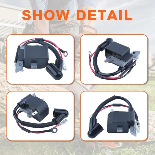 Vista 5 de Para Husqvarna 240 235 141 141e 137 137e 136 136LE 41 36 para piezas de motosierra, kit de bobina de encendido, 530039143, 545199901, 545063901