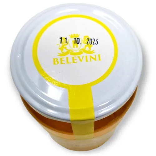 Vista 4 de Belevini Miel de tilo cruda 500g/17.64 oz miel de abeja natural de Moldavia, sin pasteurizar, sin conservantes añadidos (paquete de 2)