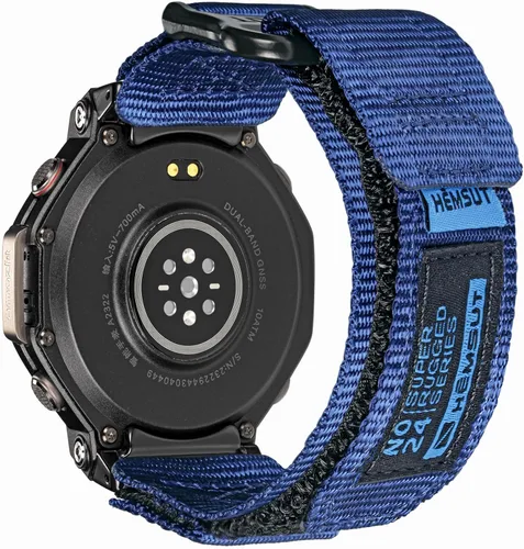 Vista 8 de SMITHA Correas de reloj compatibles con Amazfit T-Rex, T-Rex PRO, T-Rex 2, T-Rex 3 o T-Rex 3 PRO (1.890 in)/(1.732 in), T-Rex Ultra 1/2, correa Negro