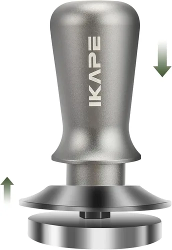 Vista 14 de IKAPE Manipulador de espresso de 39.25 mm, manipulador de café barista premium negro con resorte calibrado, manipulador de acero inoxidable 100%