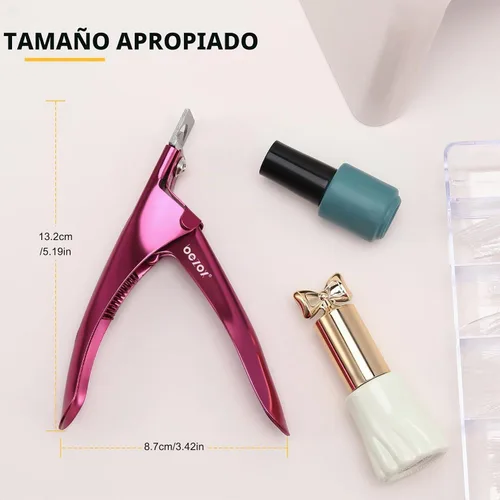 Vista 6 de BEZOX Sharp Blade - Cortaúñas acrílicas, cortadores de puntas de uñas profesionales y de alta precisión, cortador de uñas postizas para puntas