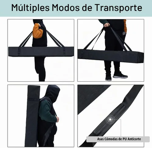 Vista 5 de VISEMAN Bolsa de repuesto de red estilo arco de béisbol sólo, bolsa de red de práctica de béisbol, bolsa de lona de red de béisbol, se adapta a Negro