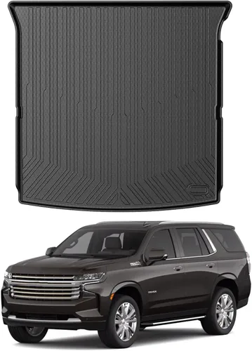 Vista 32 de Mixsuper Forro de carga para Rivian R1S 2022-2024 2025, alfombrilla para maletero para todo tipo de clima, para accesorios R1S, alfombrilla