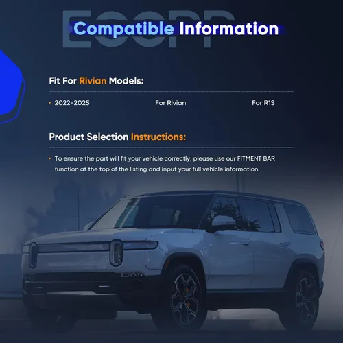 Vista 6 de ECCPP Funda retráctil de carga para automóviles, cubierta de seguridad para maletero 2022-2024, compatible con Rivian R1S, accesorios flexibles