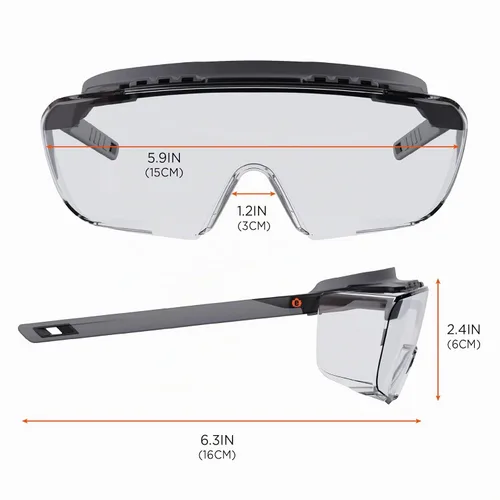 Vista 7 de Ergodyne Skullerz OSMIN OTG - Lentes de seguridad, antiniebla, antiarañazos