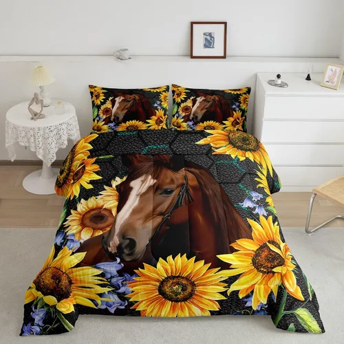 Vista 45 de Erosebridal Happy Camping - Edredón tamaño individual para niños, juego de ropa de cama de animales del bosque del bosque para bebés, niños y niñas