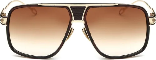 Vista 2 de Gobiger - Lentes de sol estilo aviador para hombres, lente con 100% protección UV, marco de aleación con estuche