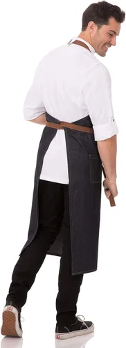 Vista 2 de Chef Works Unisex Memphis Chefs Bib Apron