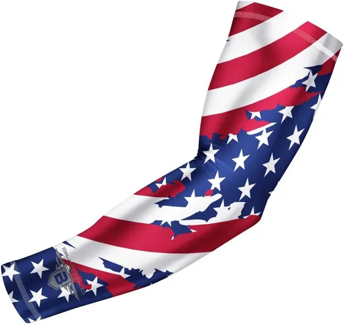 Vista 6 de Bucwild Sports Flag Compression Arm Sleeve - Perfect for Baseball Basketball Football - Youth & Adult Sizes