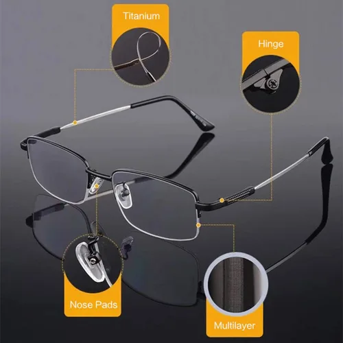Vista 5 de Lentes de lectura progresivos multifocal, bloqueo de luz azul, multifocales, para hombres y mujeres