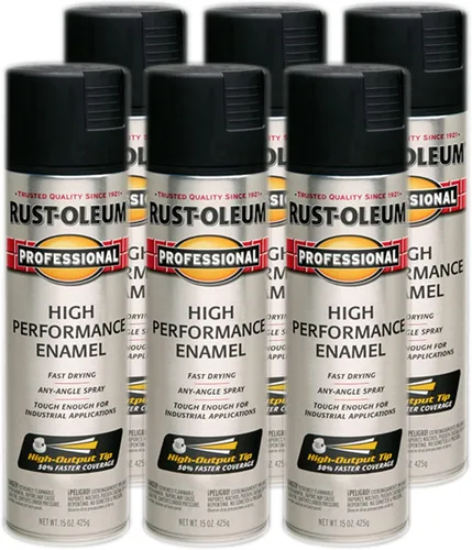 Vista 40 de Rust-Oleum 7515838 Pintura en aerosol de esmalte profesional de alto rendimiento, 14 onzas, aluminio
