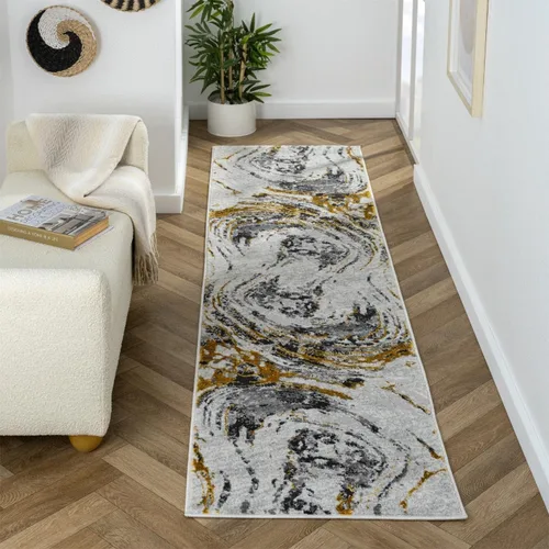 Vista 16 de LUXE WEAVERS Alfombra de área azul 2x3 con remolino de mármol