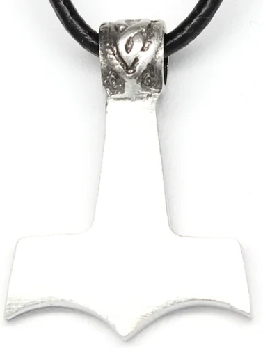 Vista 2 de Trilogy Jewelry - Martillo de Thor con 2 cristales de Swarovski para cumpleaños, collar de piel