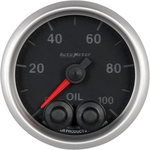 Vista 2 de Auto Meter Manómetro de aceite 5652 serie Elite
