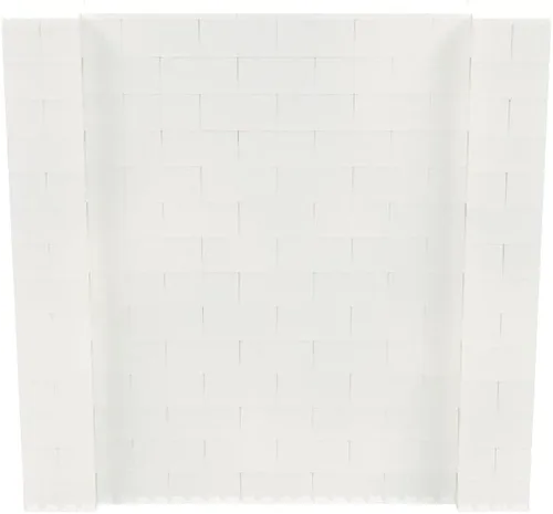 Vista 245 de EverBlock Kit de pared de 5 x 4 pies Bloques de construcción modulares Sistema de pared para edificios, pantallas y estructuras Divisor