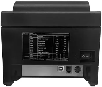 Vista 3 de 3nStar Impresora de recibos de impacto 2.992 in Matriz de puntos de 9 pines Opciones USB y Ethernet Serie RPI007 (USB)