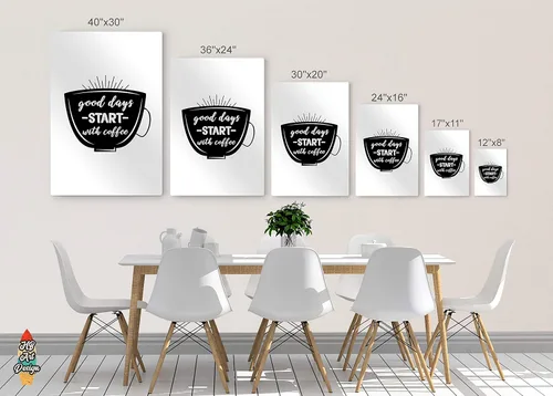 Vista 5 de HB Art Design Good Days Start with Coffee and Coffee Made My Day 2 Panel Metal Print Set Wall Art Coffee Bar Decor Coffee Signs Kitchen Wall Decor