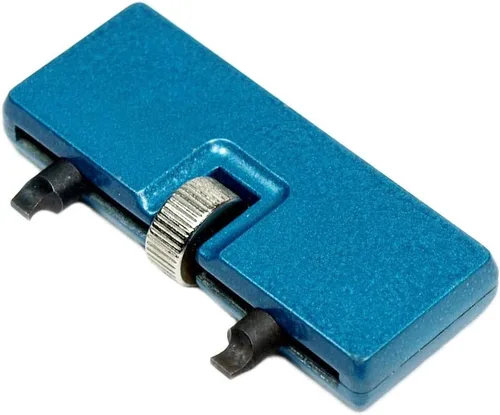 Vista 6 de MMOBIEL Abridor de caja de reloj, llave de tornillo ajustable compatible con reemplazo de batería y reparación de relojes, Azul, Compacto