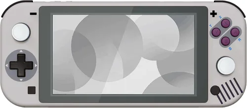 Vista 4 de eXtremeRate Carcasa de repuesto para Nintendo Switch Lite de 1989 GB, estilo DMG-01, carcasa para controlador de mano NSL con protector de pantalla
