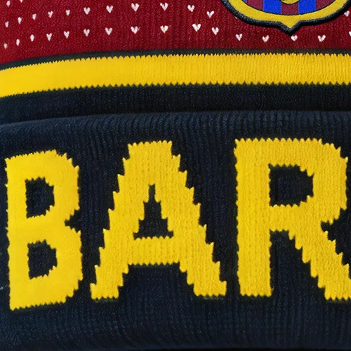 Vista 4 de Icon Sports Officially Licensed FC Barcelona Beanie 44_azul marino