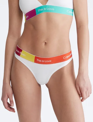 Vista 3 de Calvin Klein - Tanga moderna de algodón para mujer This is Love