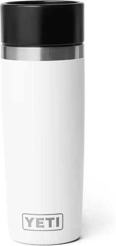 Vista 42 de YETI Rambler - Botella de viaje de 8 onzas, acero inoxidable, aislada al vacío con tapa a prueba de fugas, color negro