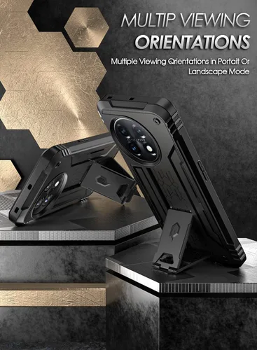 Vista 3 de Poetic Revolution - Funda compatible con OnePlus 11 5G de 6.7 pulgadas (versión 2023), cuerpo completo, resistente, a prueba de golpes, con soporte