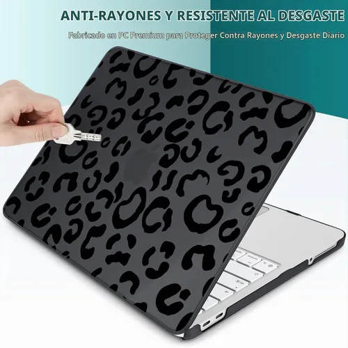 Vista 7 de TWOLSKOO Funda para MacBook Neo de 13 pulgadas 2026 A3404 A18 Pro Chip, funda rígida de plástico con adaptador tipo C, 2 fundas para cámara web