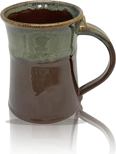 Vista 10 de Clay in Motion Taza grande (Cobalt Canyon)